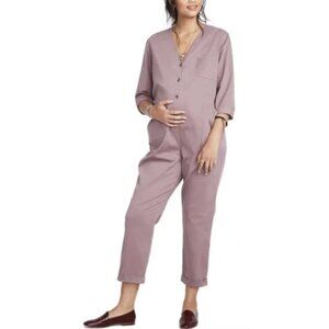 HATCH The Holly Jumper Maternity Jumpsuit in Mauve - Size 2 / 8-10